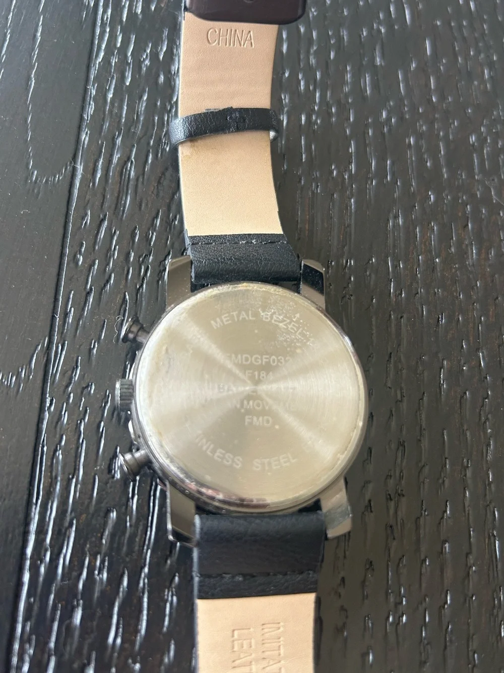Watch with Leather Strap